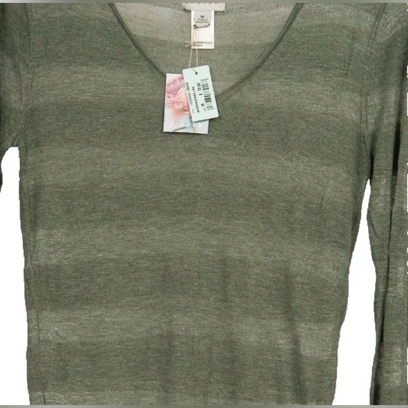 NWT Jigsaw Sage Green Long Sleeve Top Women’s M - Picture 3 of 4